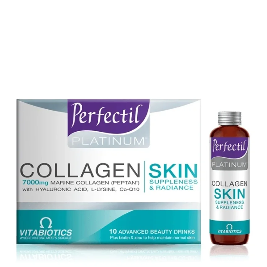 Vitabiotics Perfectil Platinum коллагеновый напиток для кожи 10x50 мл упругость и сияние кожи (EAN 5021265247219)