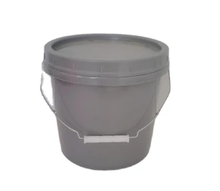 Пластиковый бак для краски на заказ, 5 л/литр, белый круглый пластиковый бак с пластиковой/металлической ручкой, открытая крышка для жидкостей