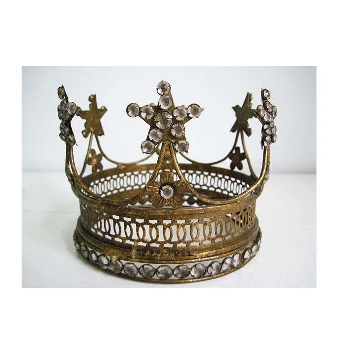 Metal Nickel Star Crown For Home Decor