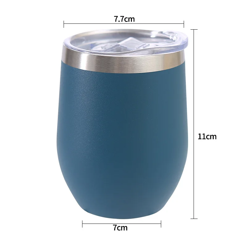 Стакан для вина из нержавеющей стали с двойными стенками 350 мл 12 унций