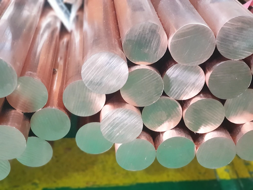 C11000, C1100 Pure Rod Busbar Copper Full Round Copper Busbar
