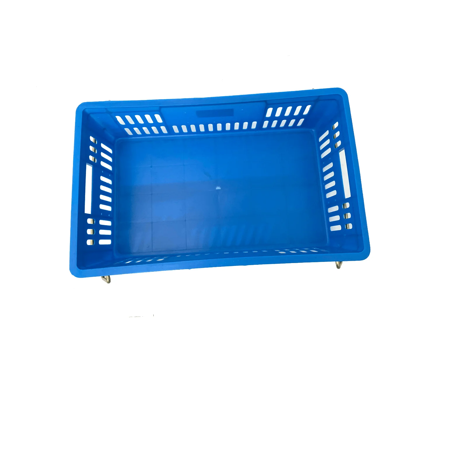 Wholesale New Popularity Hot Sale Products PP Plastic Sumihanel with handle metal cheap basket plastic Blue color