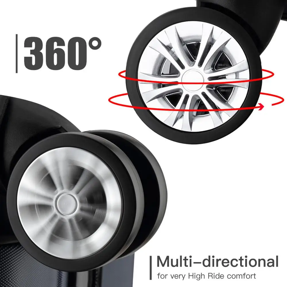 Luggage set trolley handles travel carrier luggage size smart suitcase