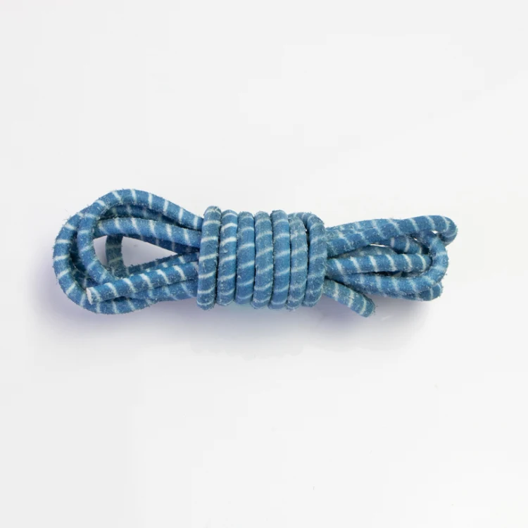 Free sample Premium Stripe Round Shoe Laces For All types Sneakers