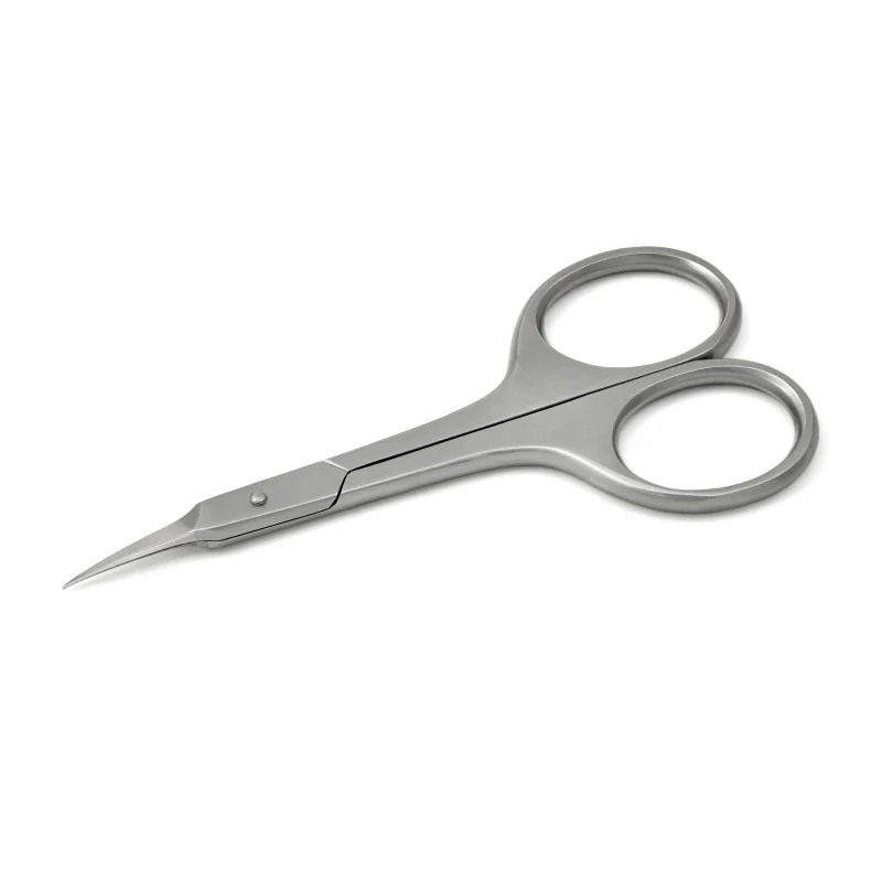 Curved Blade Slim Scissors Precise Pointed Tip Grooming Pedicure Tools Stainless Steel Cuticle Scissors for Manicure Beauty Use