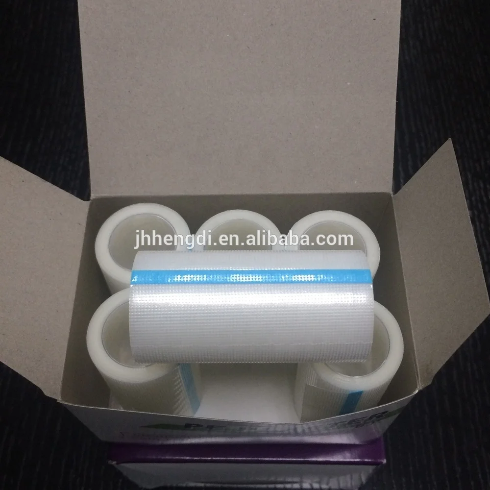 Manufacture of Medical disposable surgical tape medical tapes transparent PE tape roll with cover 1'x10yds/2'x10yds