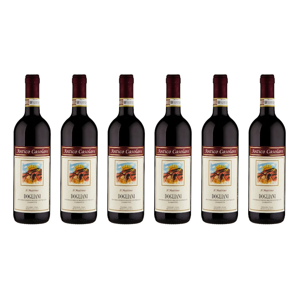 DOCG Dogliani DOP «Il Casolare Il Mattino», итальянское вино, красное вино от Piemonte 750 мл-шесть бутылок
