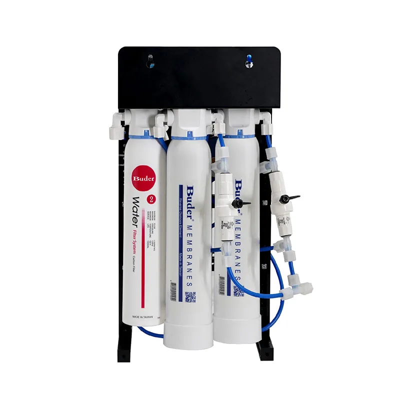 [Taiwan Buder] Chlorine removal 600GPD reverse osmosis system installation with quick change filter cartridge