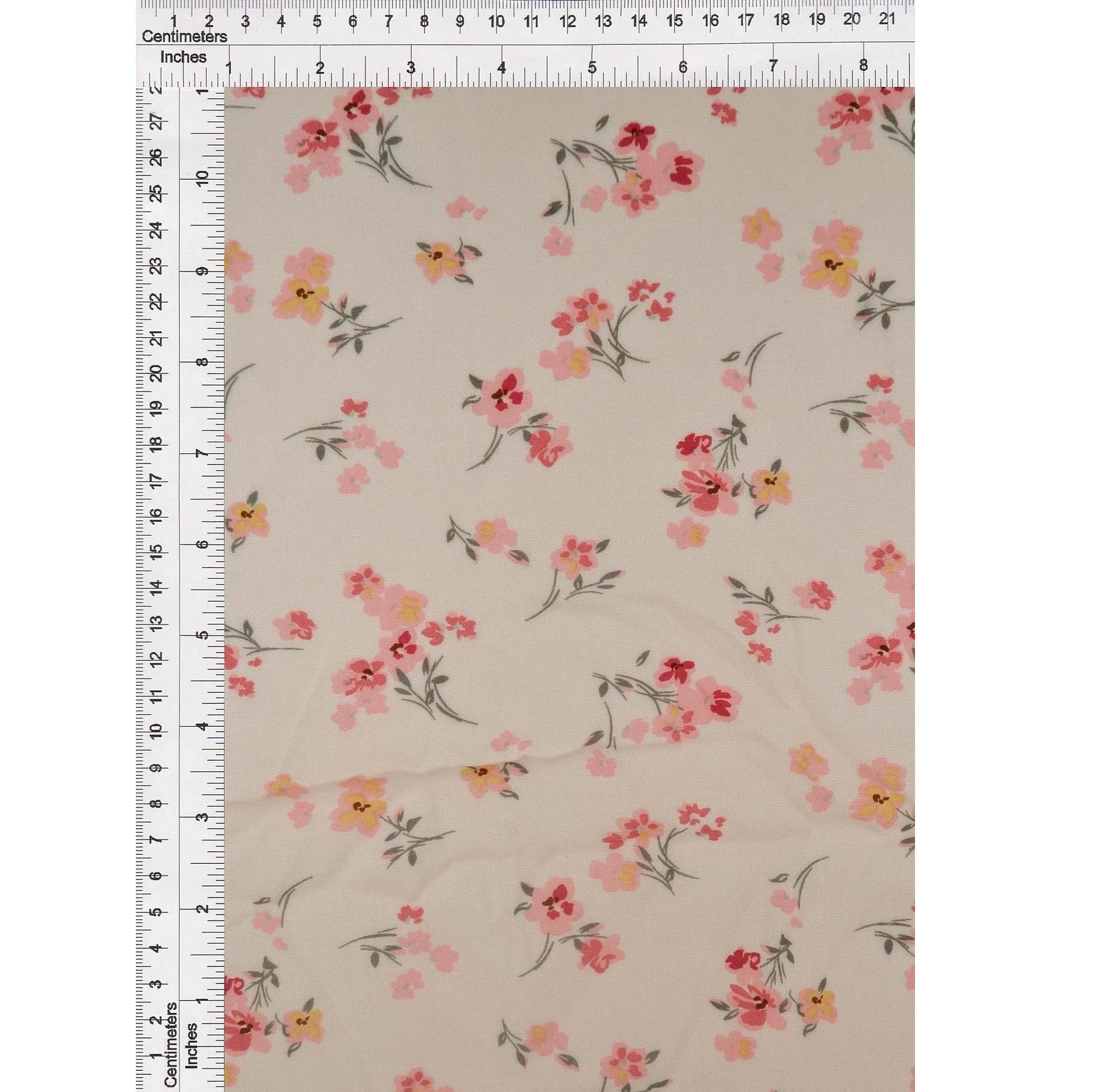 Rayon Challis Floral Print Blush Semi-Synthetic Fabrics gives the Fabric Great Breathability