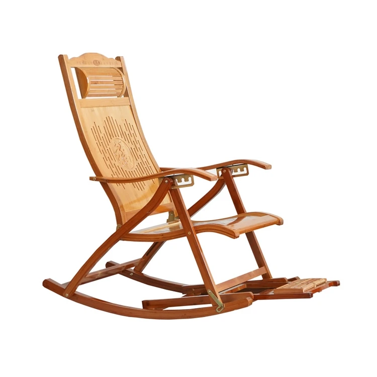 Wholesale High Quality wooden Bamboo Foldable Rocking