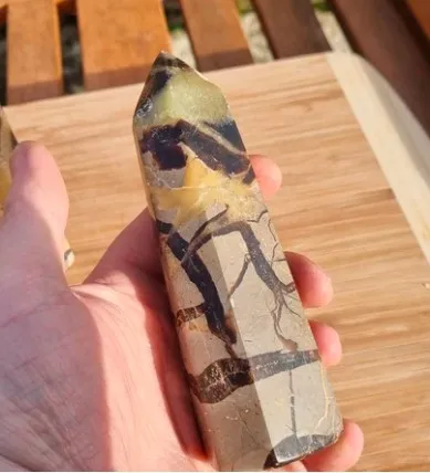 Septarian   crystal  Tower Points |  wholesale  Polished Healing Crystal Point Energy Quartz Tower Obelisk  Wand for decor