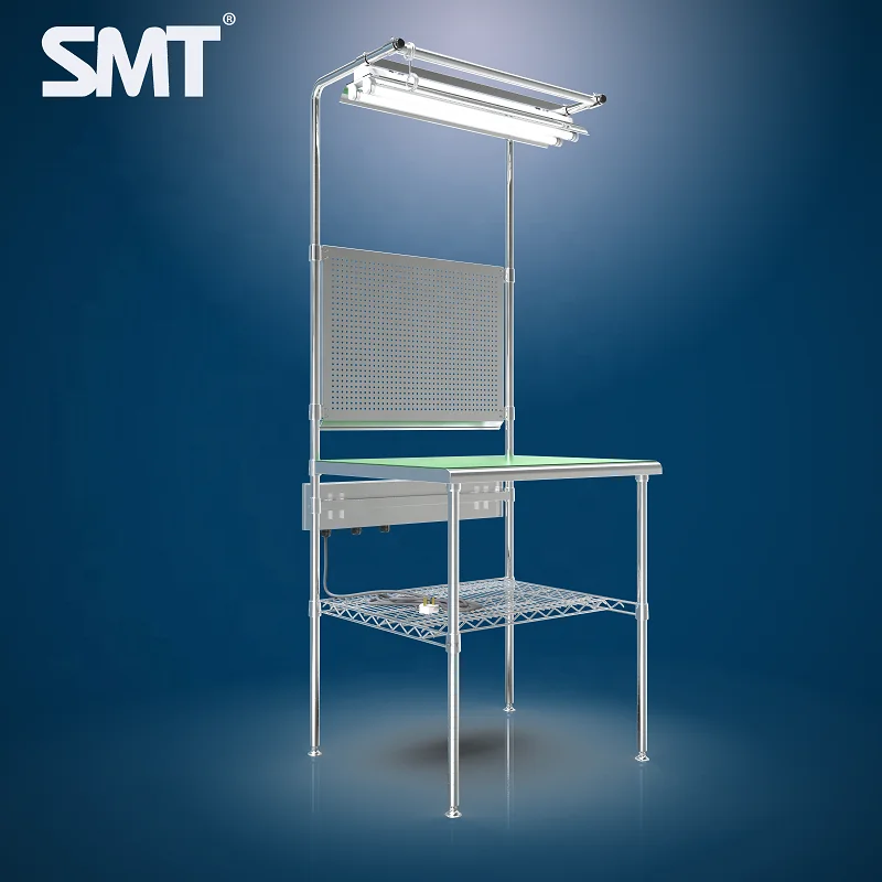 Cleanroom Desk Heavy Duty Workstation Stainless Steel Grade 304 SMT Solid Workbench Industrial Workstation High Quality