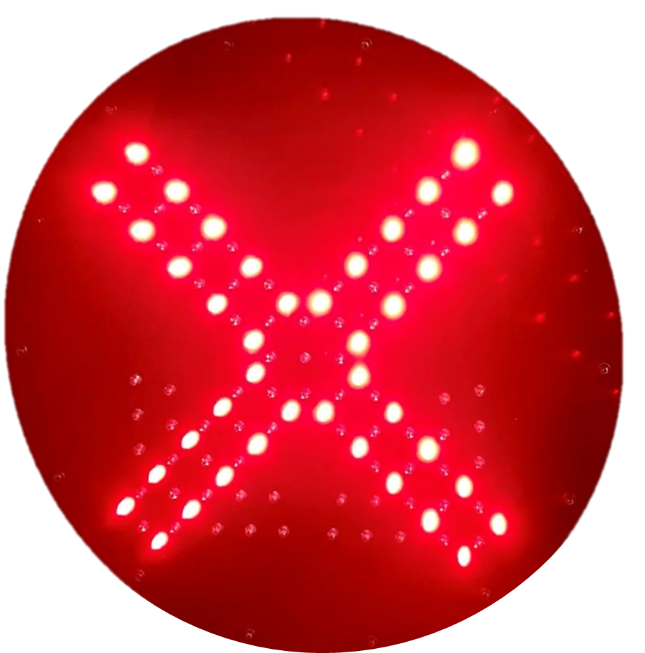 
Solar 220VAC Green Arrow and Red Cross 