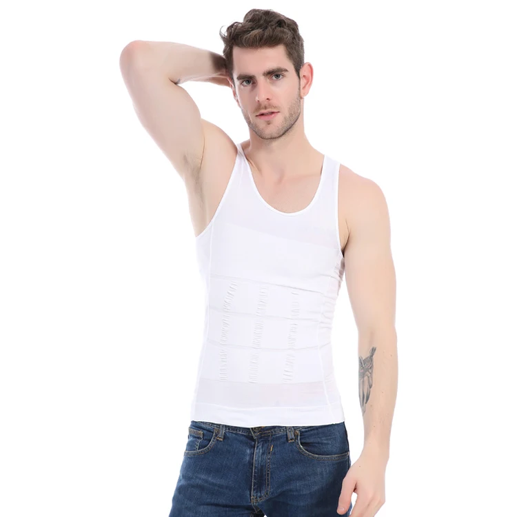
Body Shapes Men Compression Shirt Tummy Shapewear for Slim Beer Belly 