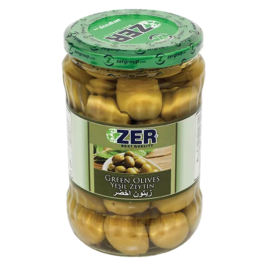 
 Стеклянная банка для зеленых оливок 660 куб. См x 12  