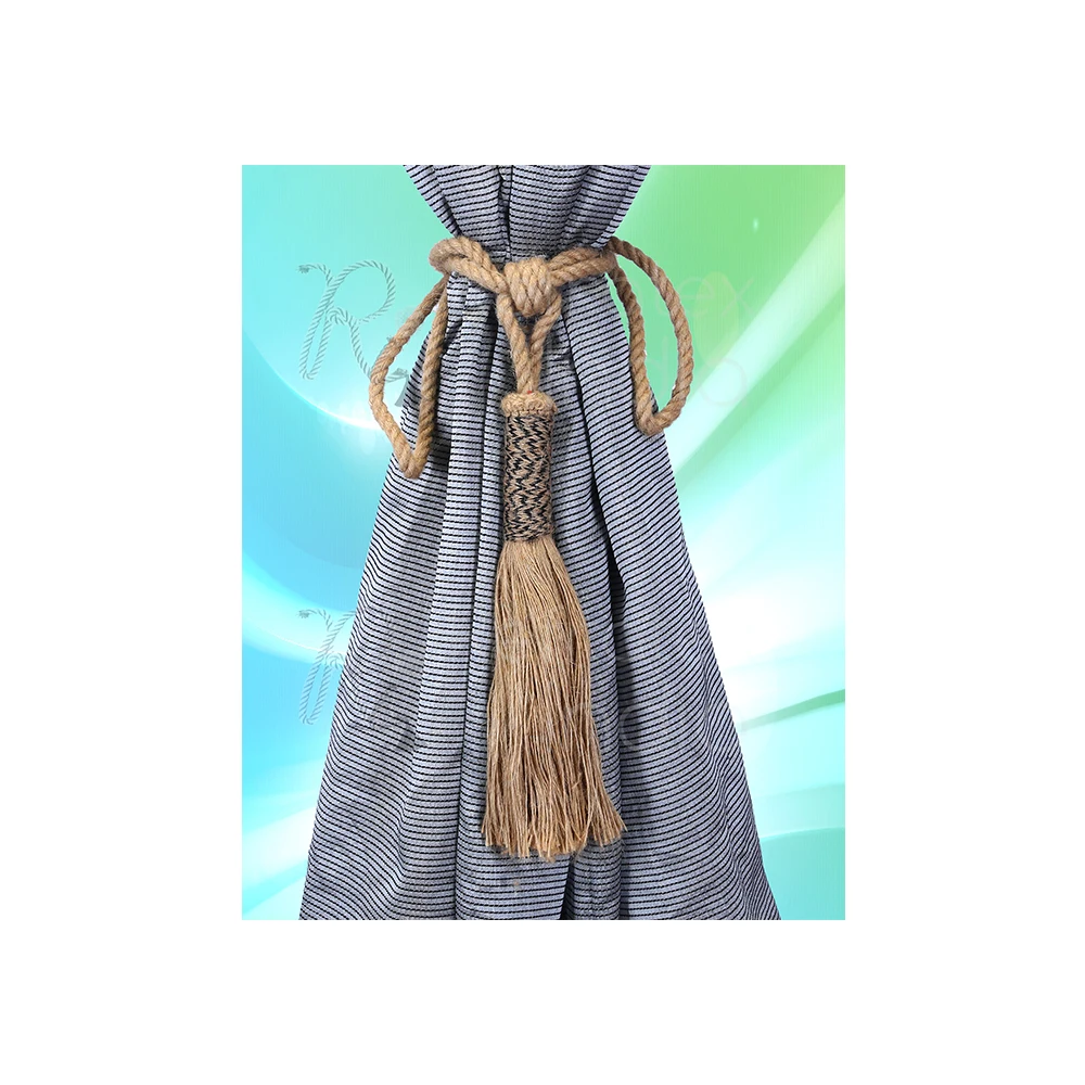 Long Jute Tieback for Curtain Bulk Supplier And Manufacture By Refratex India Made in India for Best Quality And Low Price