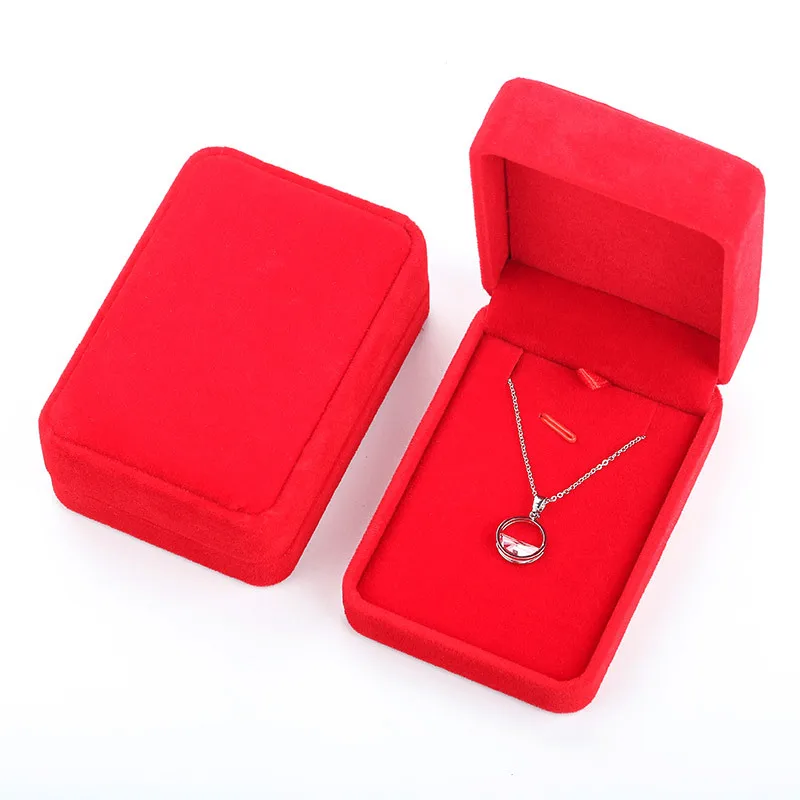 bulk flocking package custom logo storage velvet insert jewelry boxes