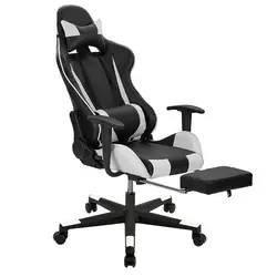 Base Office Racing Wcg Gaming Chair with Footrest Factory Direct Ergonomic Nylon Office Furniture Modern Synthetic Leather
