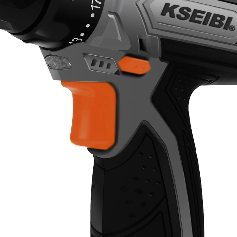 KSEIBI 12V Cordless Drill Driver With 2 Batteries Electric Drill