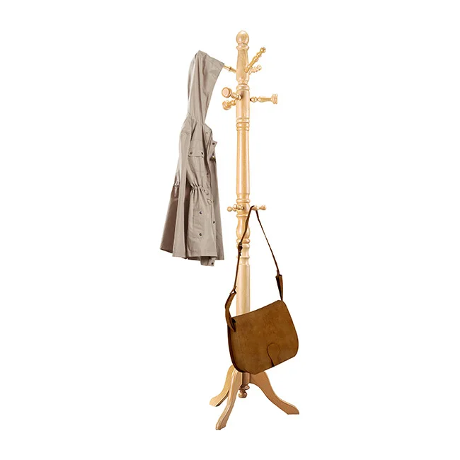 Fashionable Ascero Classical Coat Hanger Stand Multipurpose Swivel Head with 6 Hooks Coat Rack For Hats and Handbags