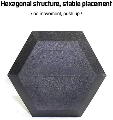 Wholesale Custom logo Top Quality Cast Iron Rubber Coated Hexagonal Dumbbell Fixed Weight lifting Exercise Gym Hex Dumbbells