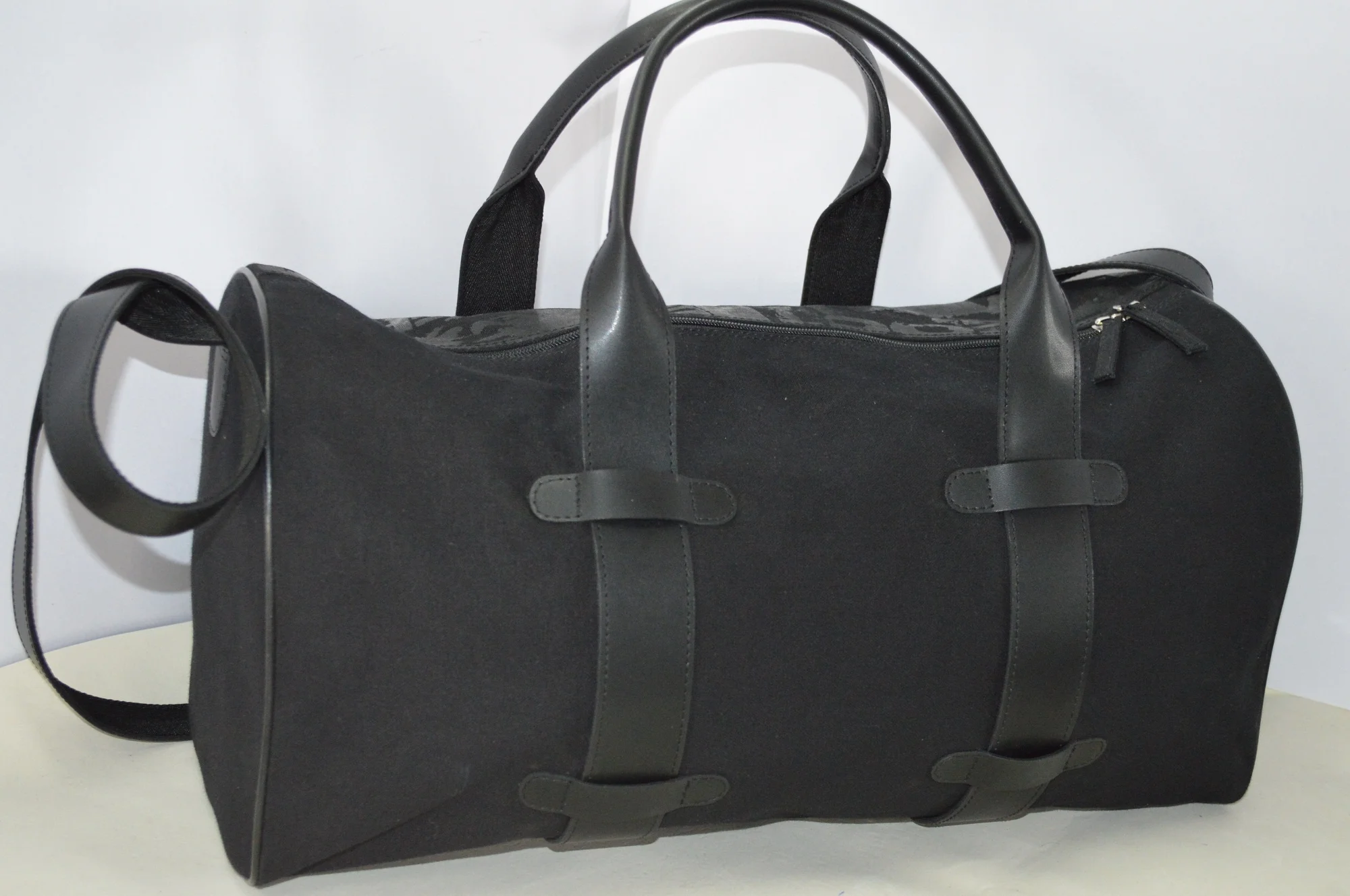 
wholesale travel leather and canvas weekend bag duffle bag sports gym bag 