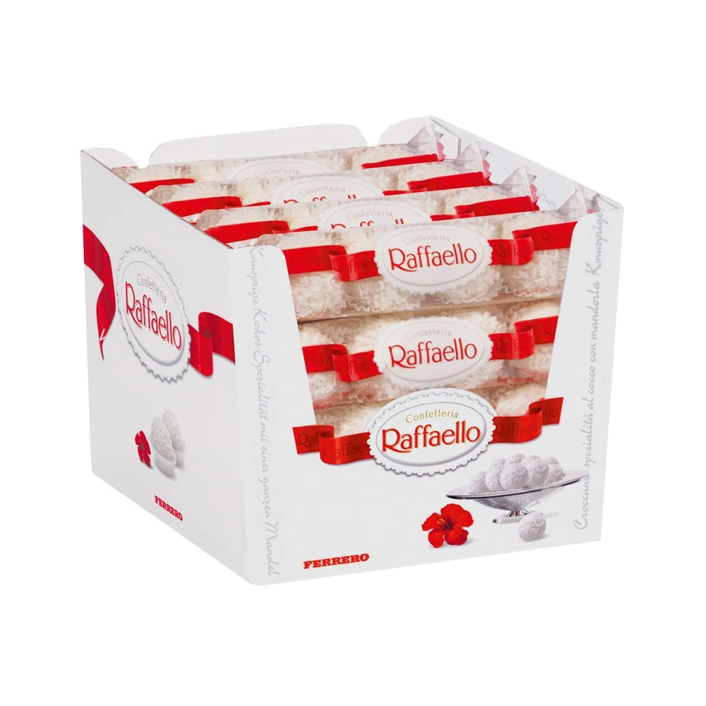 Ferrero Raffaello Almond Coconut Candy 15 Count Pack of 6 Individually Wrapped Coconut Candy