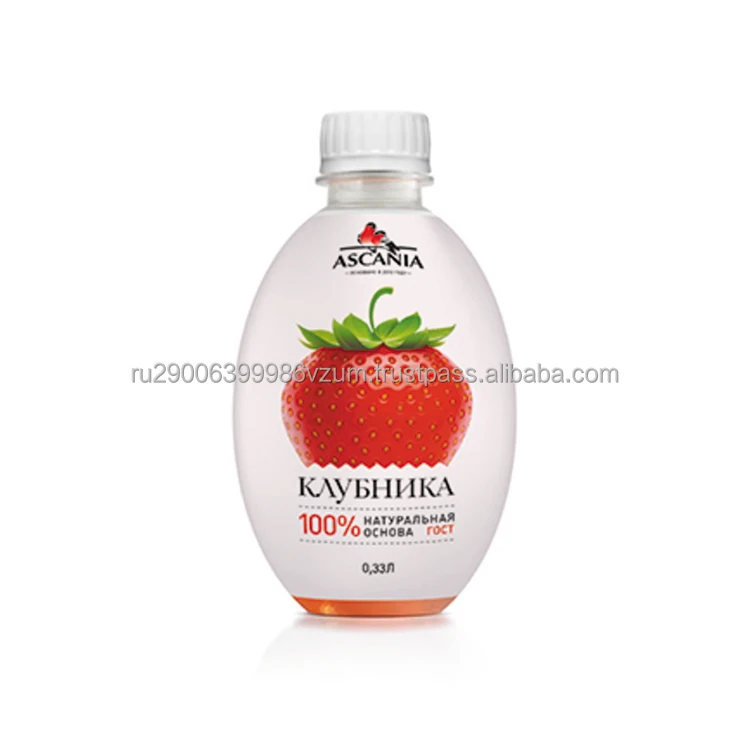 For lovers of juicy sweet strawberries non-alcoholic soda combination of sweetness and sourness, soft drinks