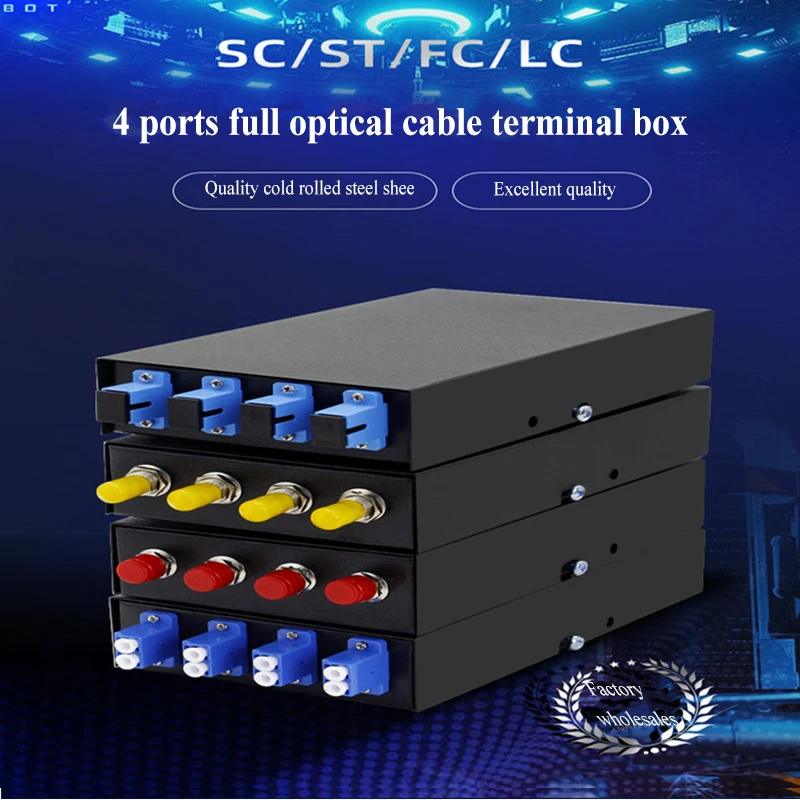 Малый размер 4 ядра FTTH открытый терминал для оптоволокна коробка волоконно-оптическая распределительная