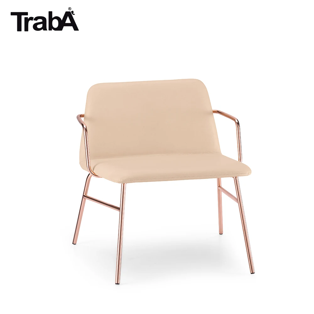 Top Quality Lounge Armchair metal tube frame upholstered shell