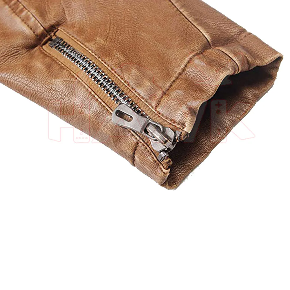 Genuine Leather Fashion Jacket For Men Windproof Sheepskin Leather Jacket For Men