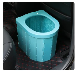 Portable Camping Folding Porta Potty Car Toilet Stool for Travel And Long Trips