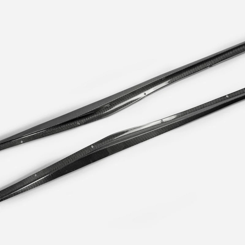 for Nissan 2009 on wards 370Z Z34 Side Skirts Step Extension Carbon Fiber