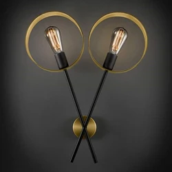 Room Lamps With 2 Lights Black Mat Design Luxury Lamps Steel Rings Metal Design By NEXUS IMPEX