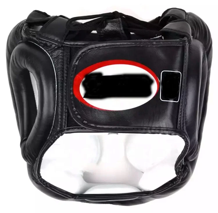 
head guard 100% leather good quality boxing equipment custom logo boxing head guard 