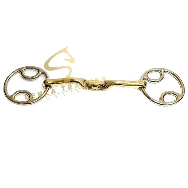Equestrian Bevel Loop Ring Wilkie Lozenge Horse Snaffle Bit