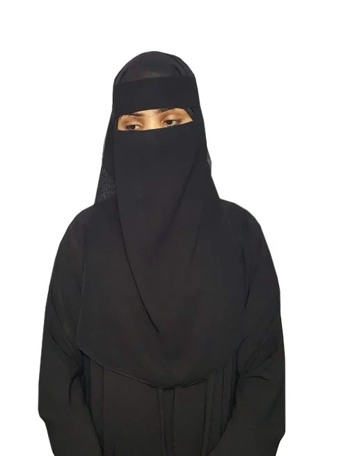 
Niqab Single Layer Veil Neqab Tie Back 