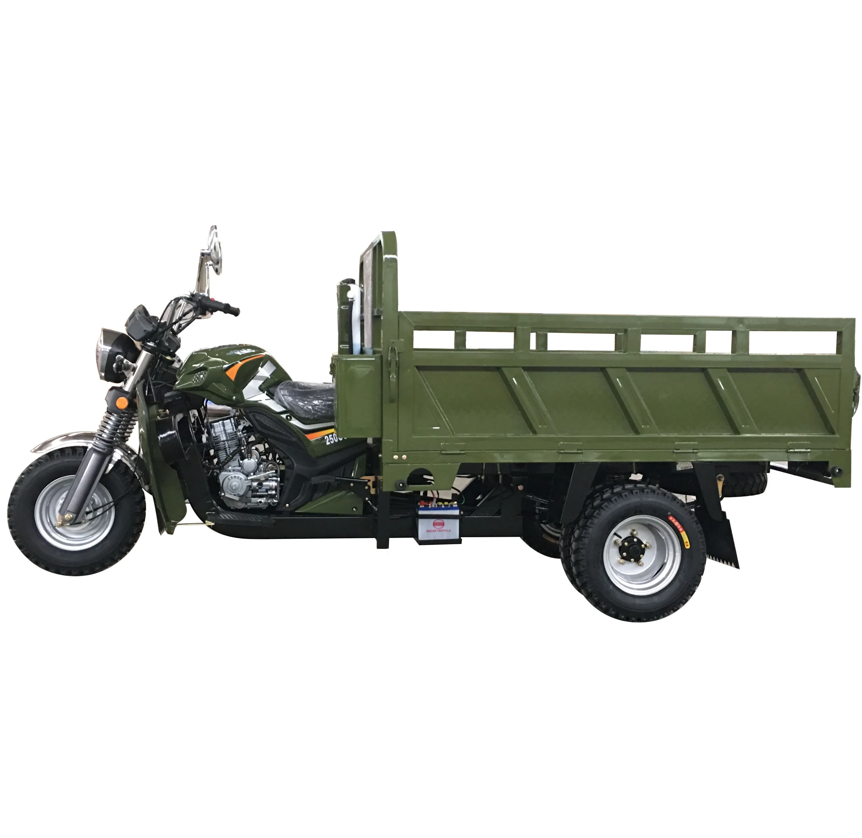 light cargo truck of five tires cargo box tricycle