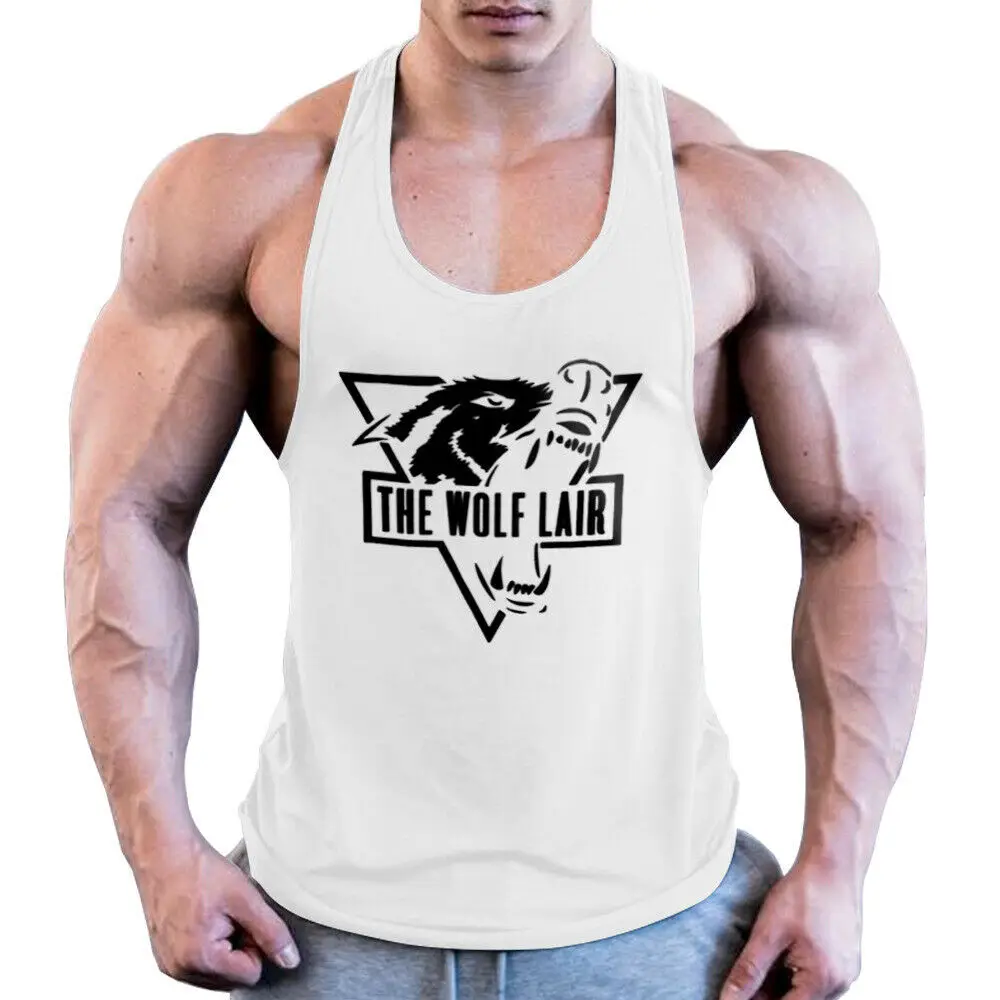 Mens Gym stringer vest high quality tank tops for gym sports bodybuilding with custom printing on cheap prices form manufacturer