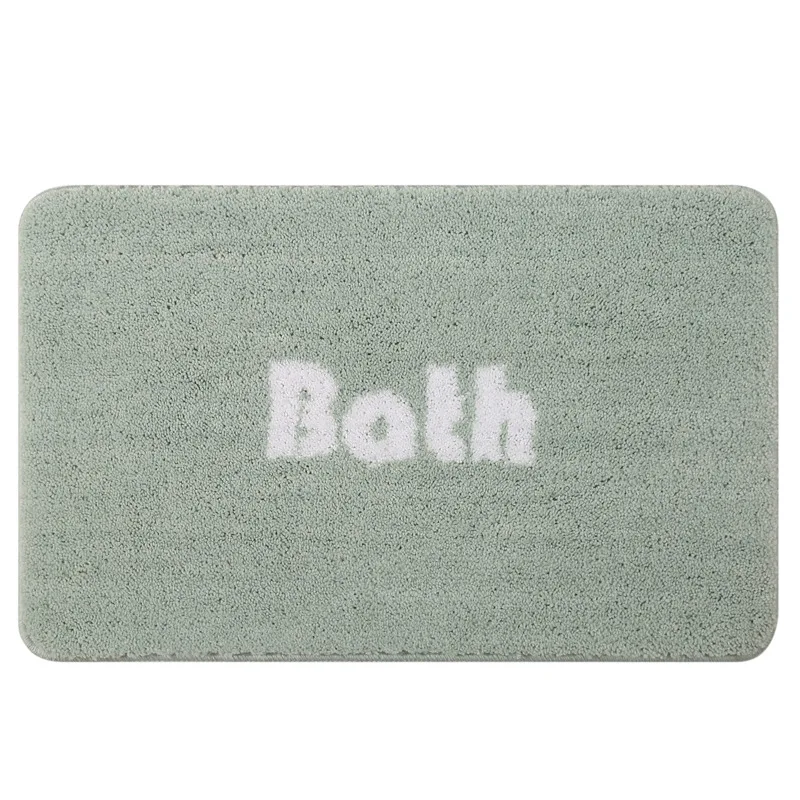 Fluffy High Pile Bath Mat Washable Simple Home Bathroom Non Slip Floor Mat Carpet (11000002262788)