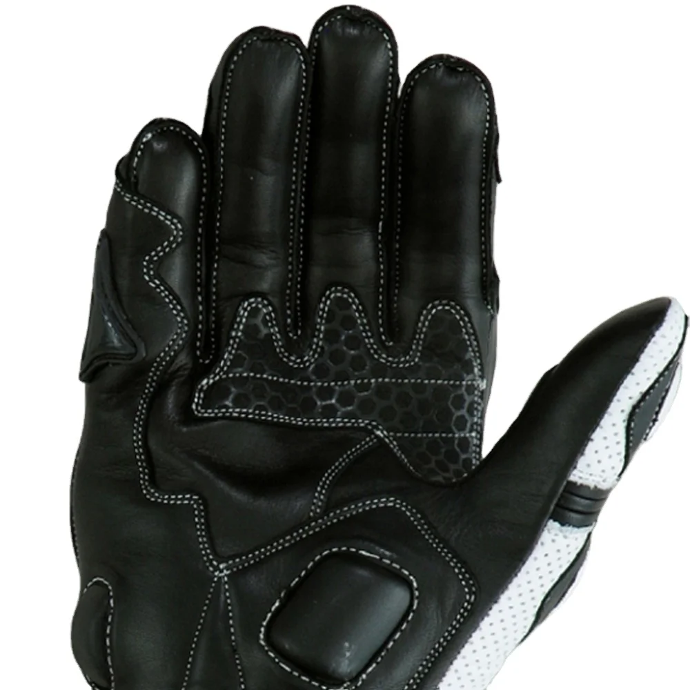 High quality new style Motorbike Genuine leather gloves for racing custom logo and color available USA