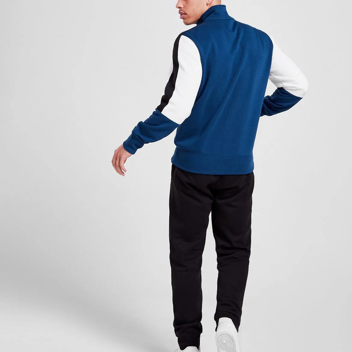 Gray Color Jogging Sport Track Suits Men Sweat Suit Zipper Closure with stand Collar