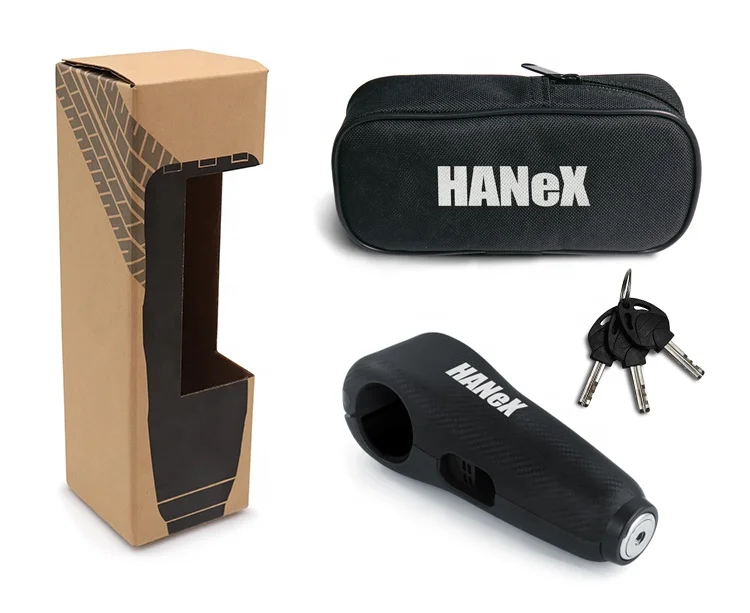 Alarm Grip Handlebar Lock Motorcycle Bicycle Scooter Security Nylon Material for lightweight carry Alarm Grip Lock