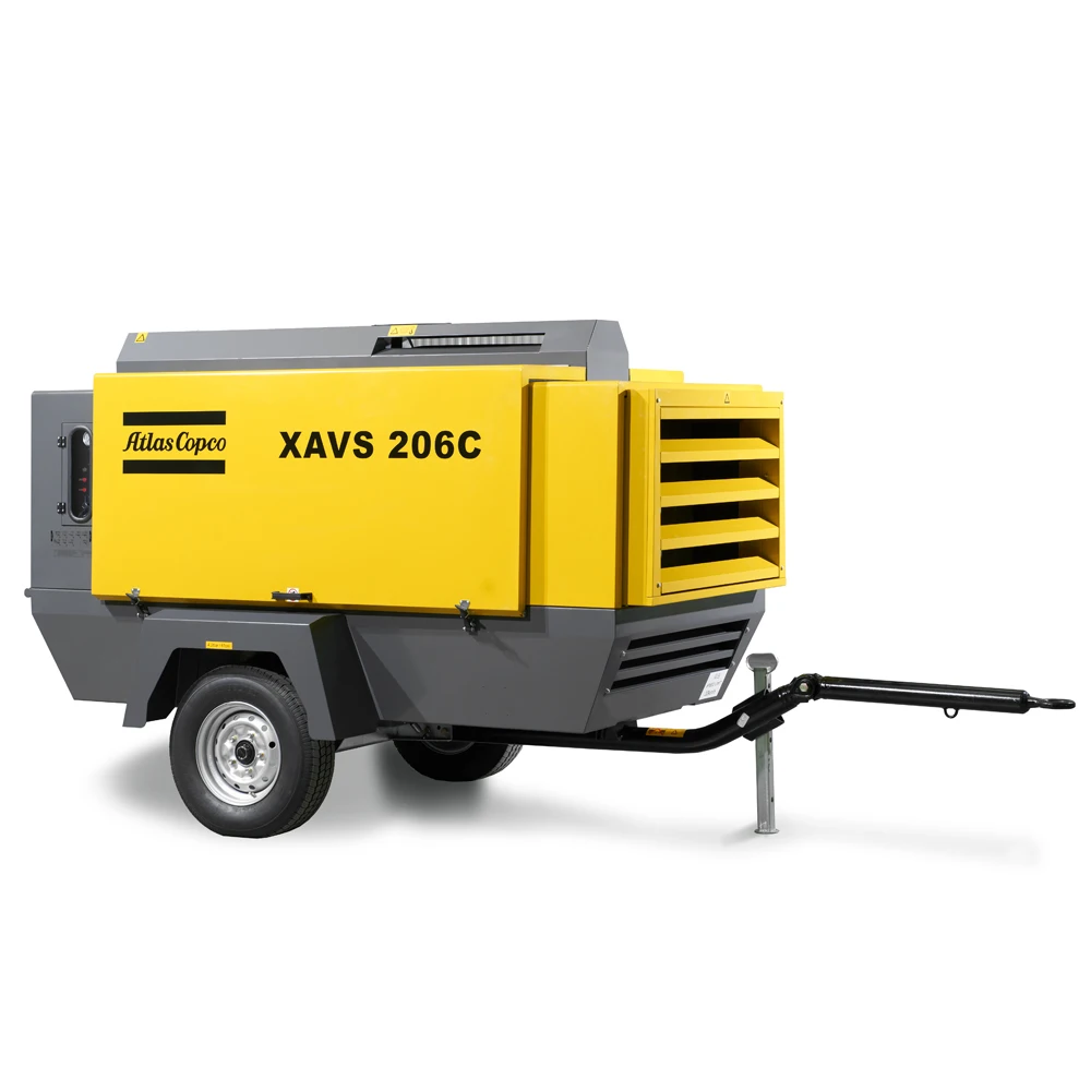Atlas Copco 500cfm 14bar portable Diesel air compressor for mining
