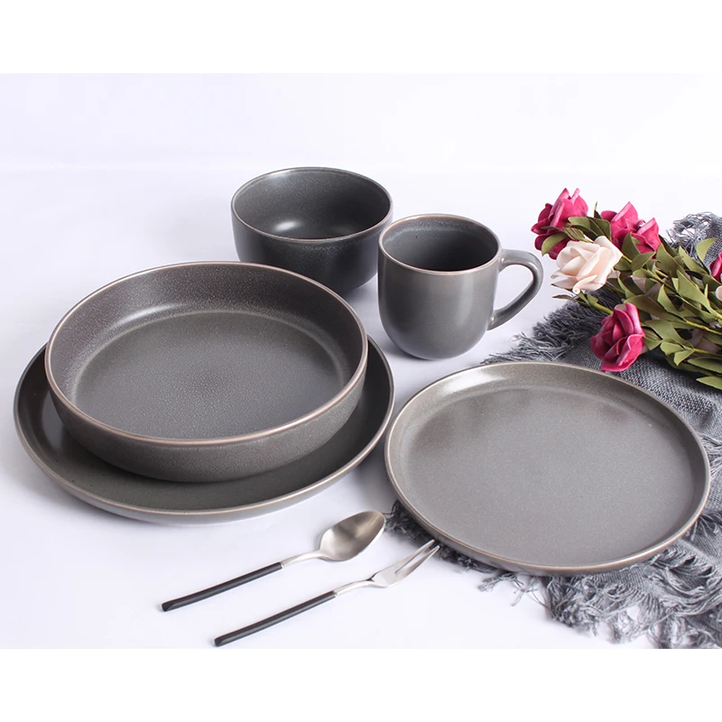 Wholesale Luxury Houseware Sets Wedding Dinner Tableware Dinnerware Set with Salad Plates Opal Glass Tablewares 58pcs 72pcs