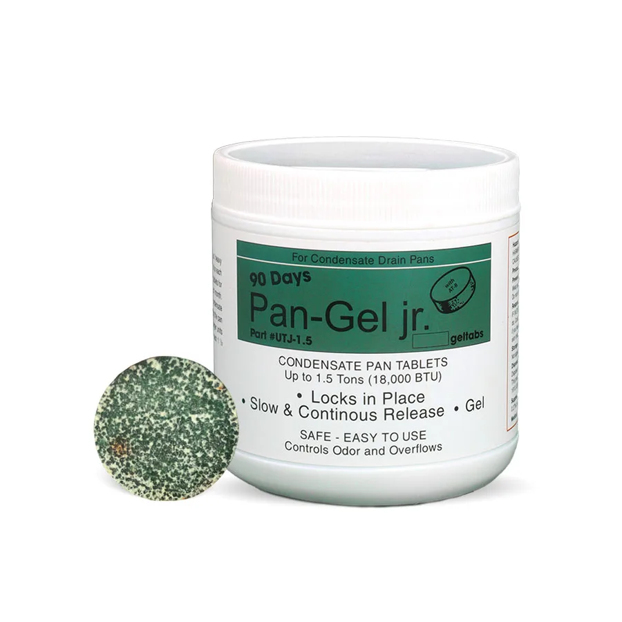 PAN GEL JR GREEN - Automatic Maintenance Tabs For Condensate Drain Pipe - Efficiency up to 18.000 BTU for 3 Months