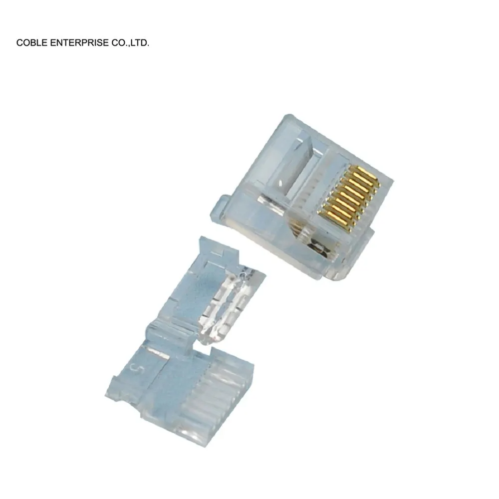 
stranded wire 3 prongs network cat6 RJ45 modular UTP cable connector 