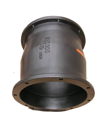 Nodular cast iron flanged bell mouth tube connection lost foam casting customized product OEM service accept