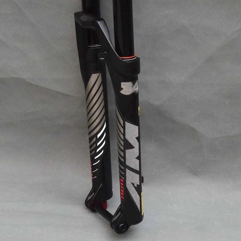 27,5 дюймовая воздушная вилка через ось, 34 трубки, подвеска, 26 дюймов, вилка для горного велосипеда, 29 дюймов, Велосипедная вилка