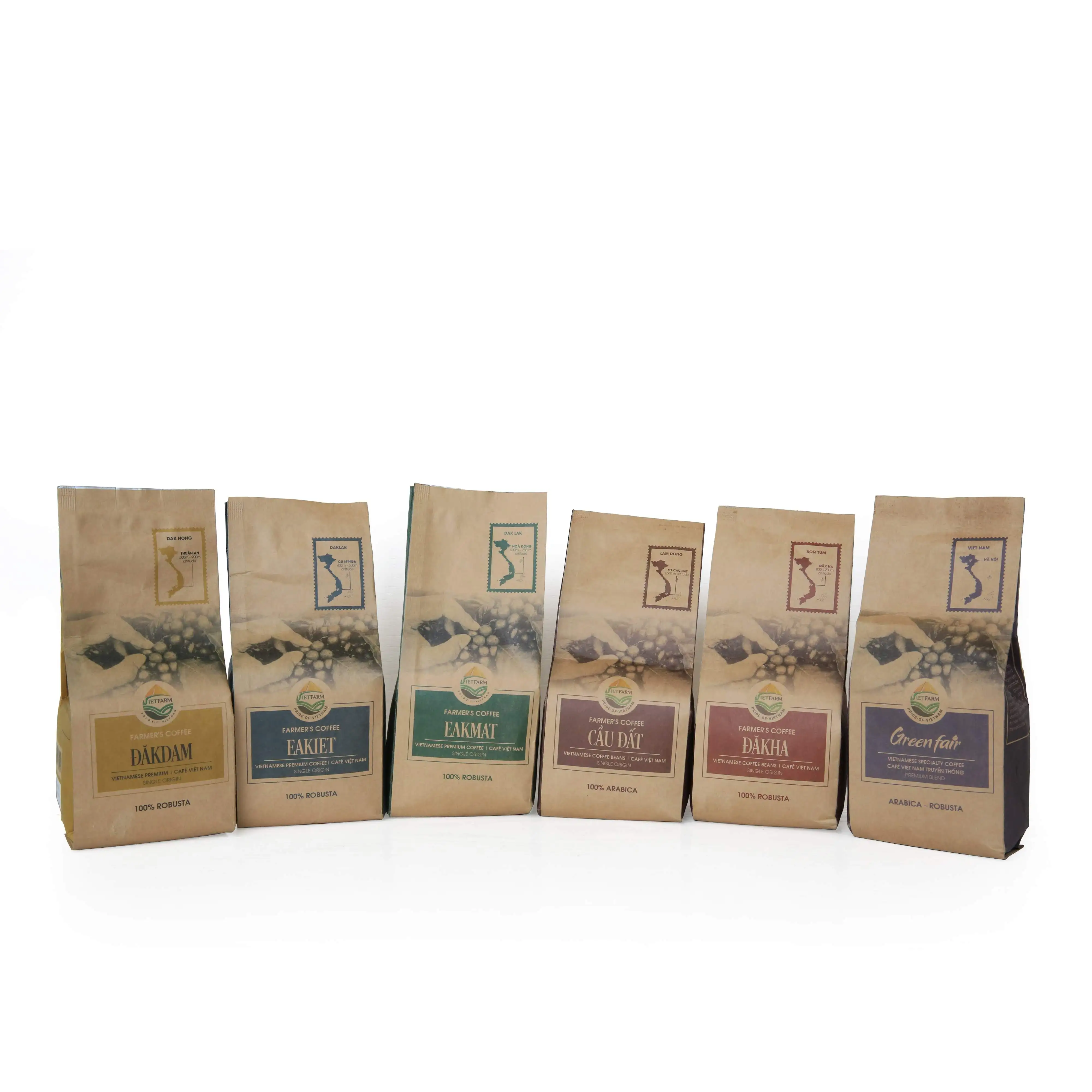 Vietnamese Ground Coffee Blending Arabica and Robusta With Draft Package Wholesales